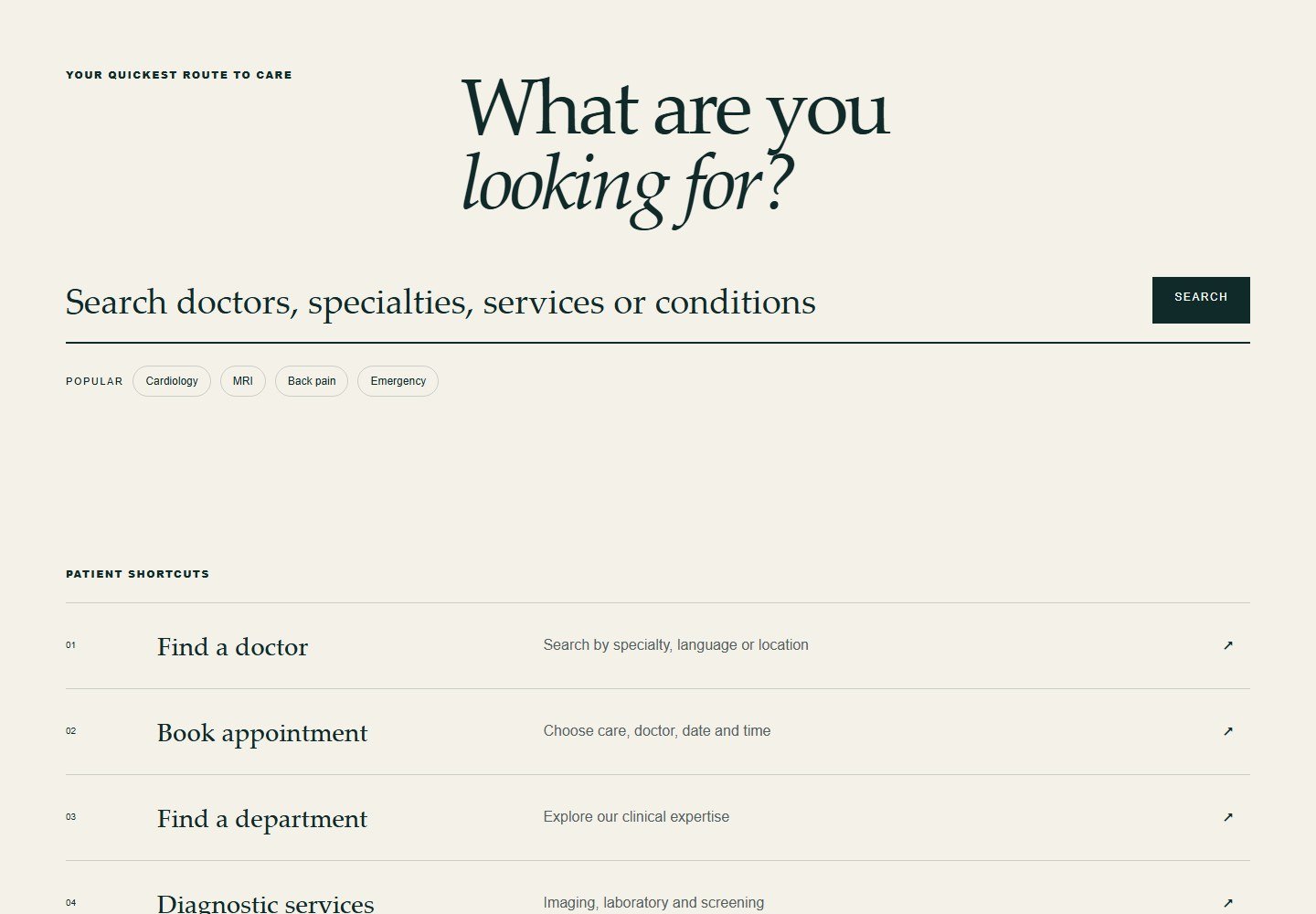 Healthcare Website gallery image 1