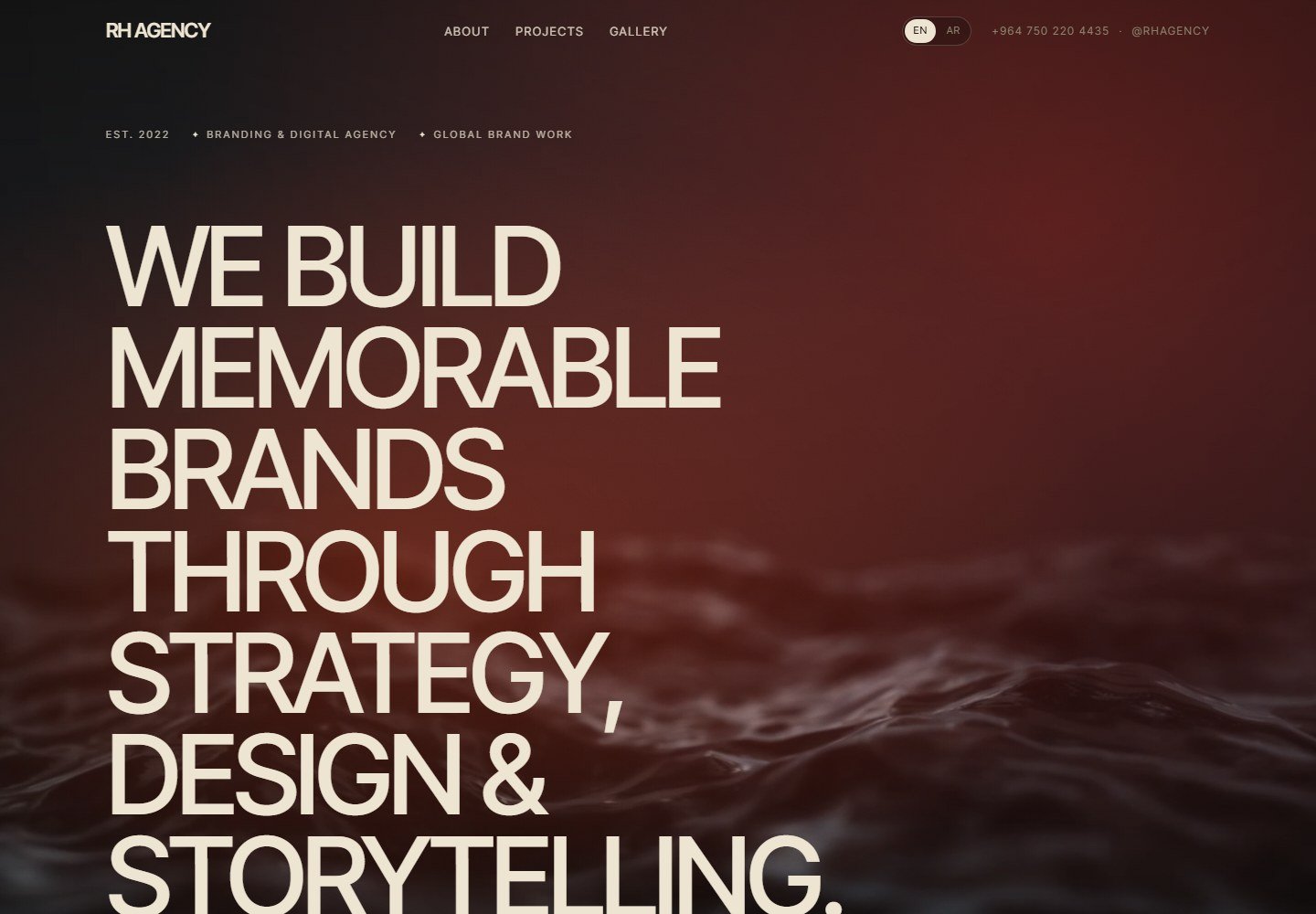 RH Agency website screenshot